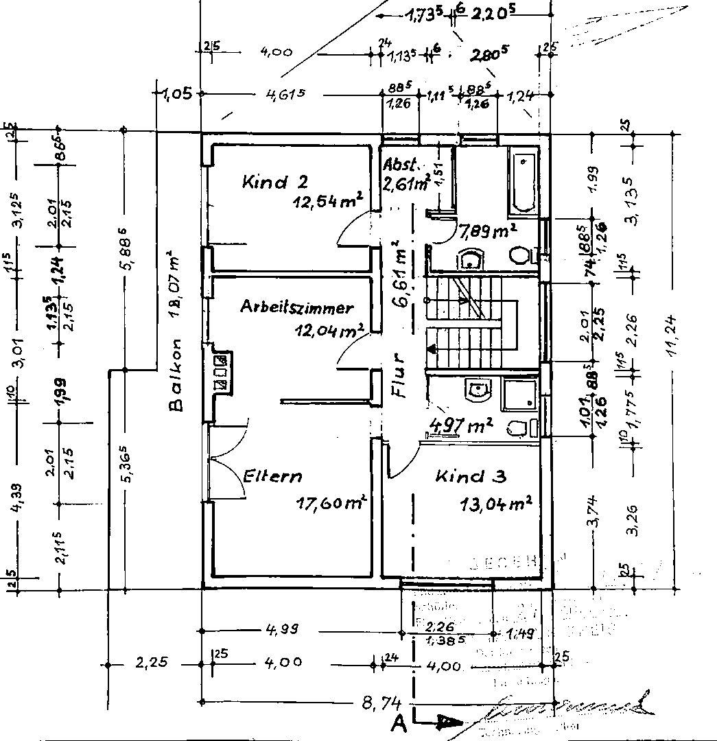 Grundriss Obergeschoss